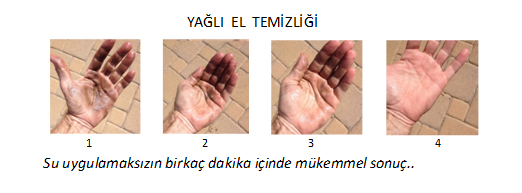 yağlı el temizliği